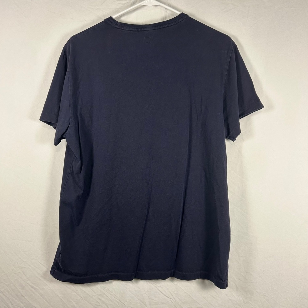Polo Ralph Lauren T-Shirt Men M Navy Blue Red Pony Logo Crewneck Short Sleeve - Picture 6 of 6